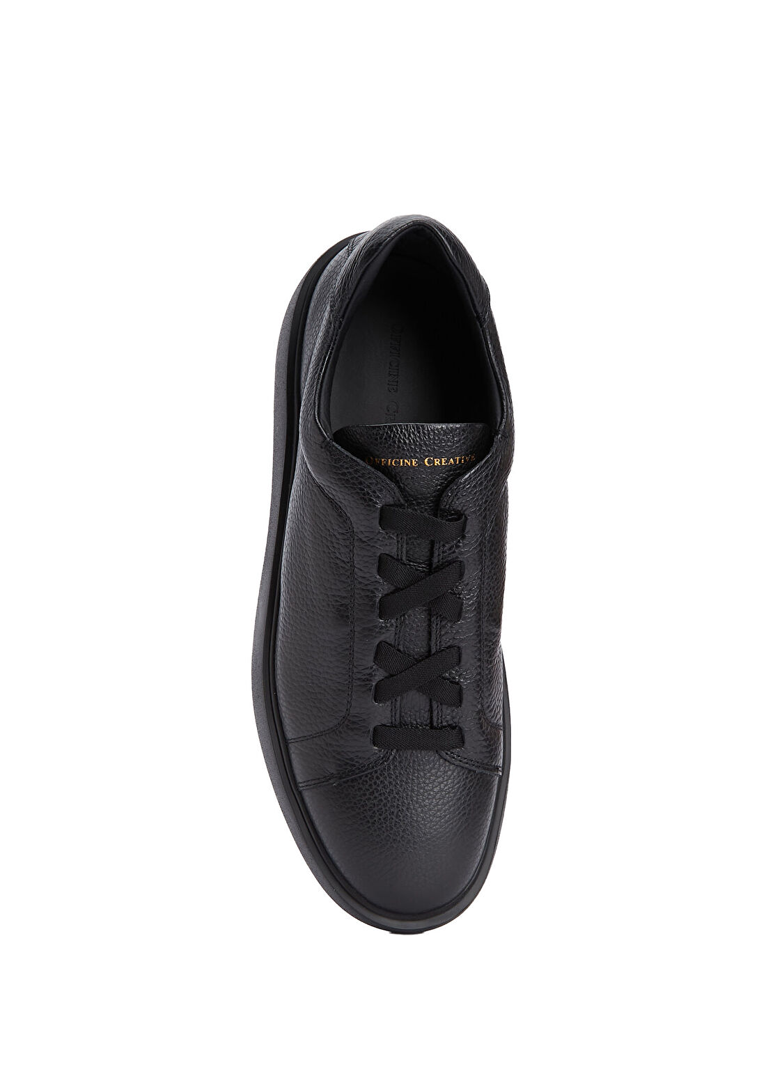 Officine Creative Siyah Erkek Deri Sneaker görsel 4