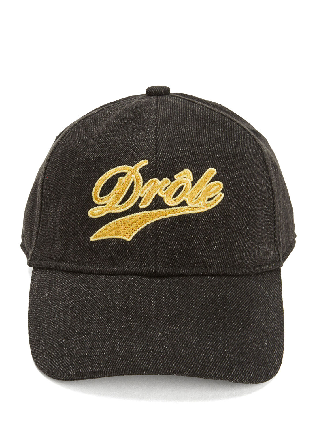 Drôle De Monsieur Bordo Logo Nakışlı Erkek Denim Şapka görsel 2