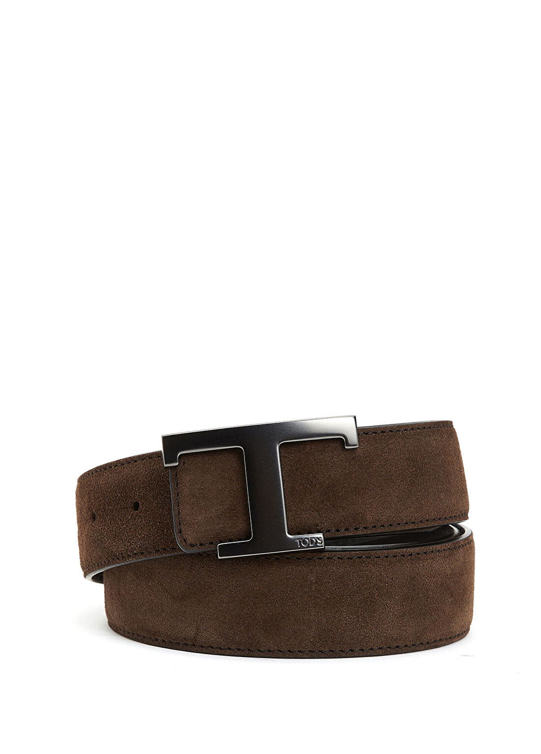 Tod's Kahverengi Logo Tokalı Erkek Deri Kemer