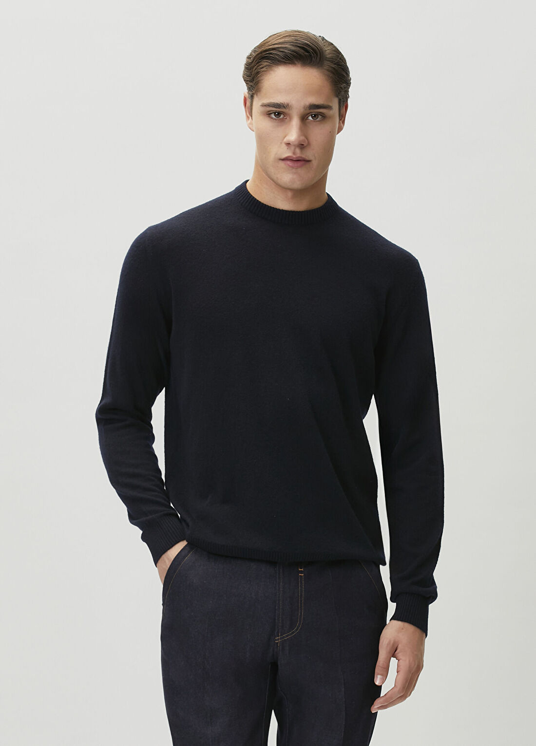 Giorgio Armani Mavi Kaşmir Triko