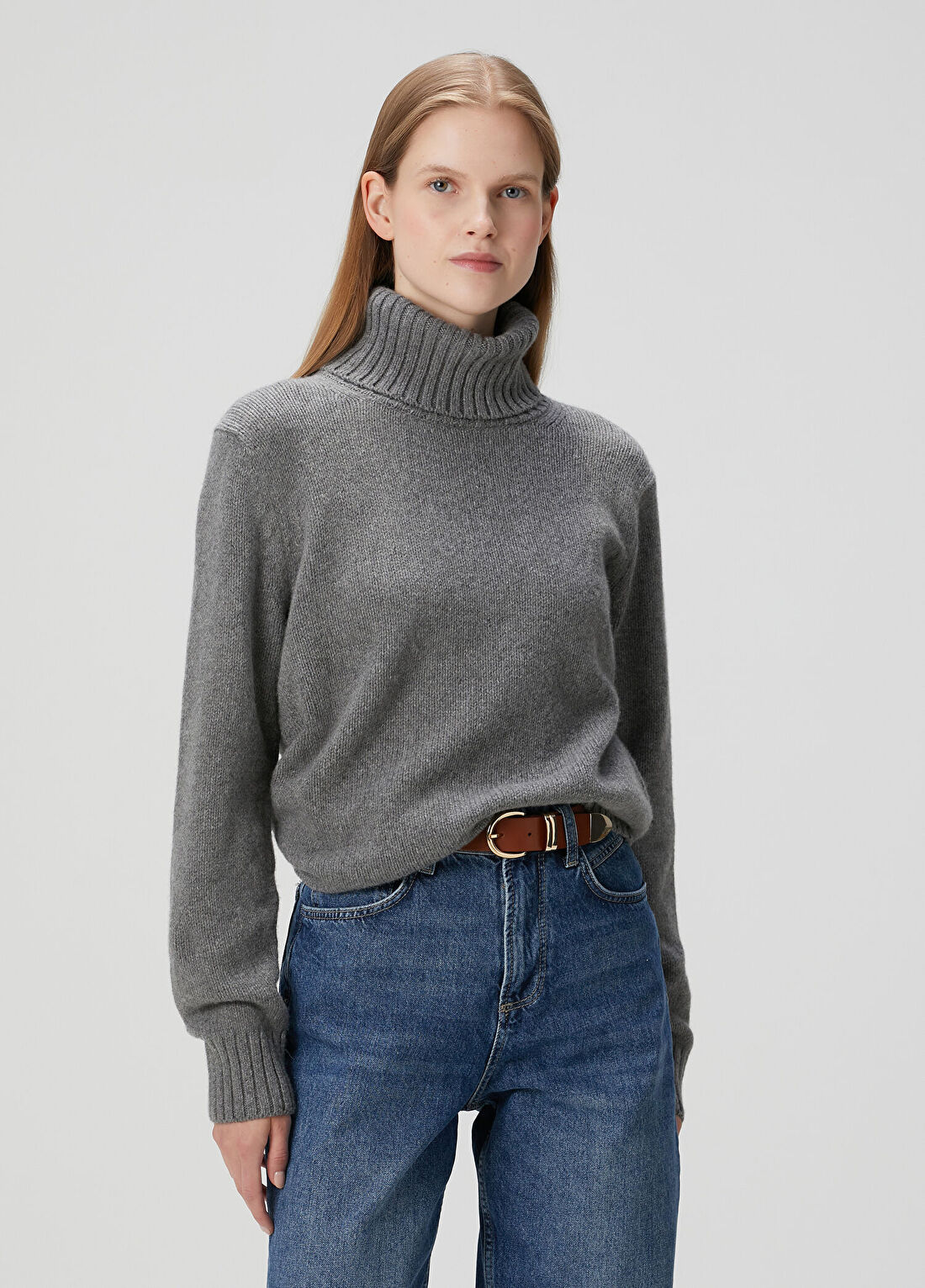 Polo Ralph Lauren Gri Yün Kazak