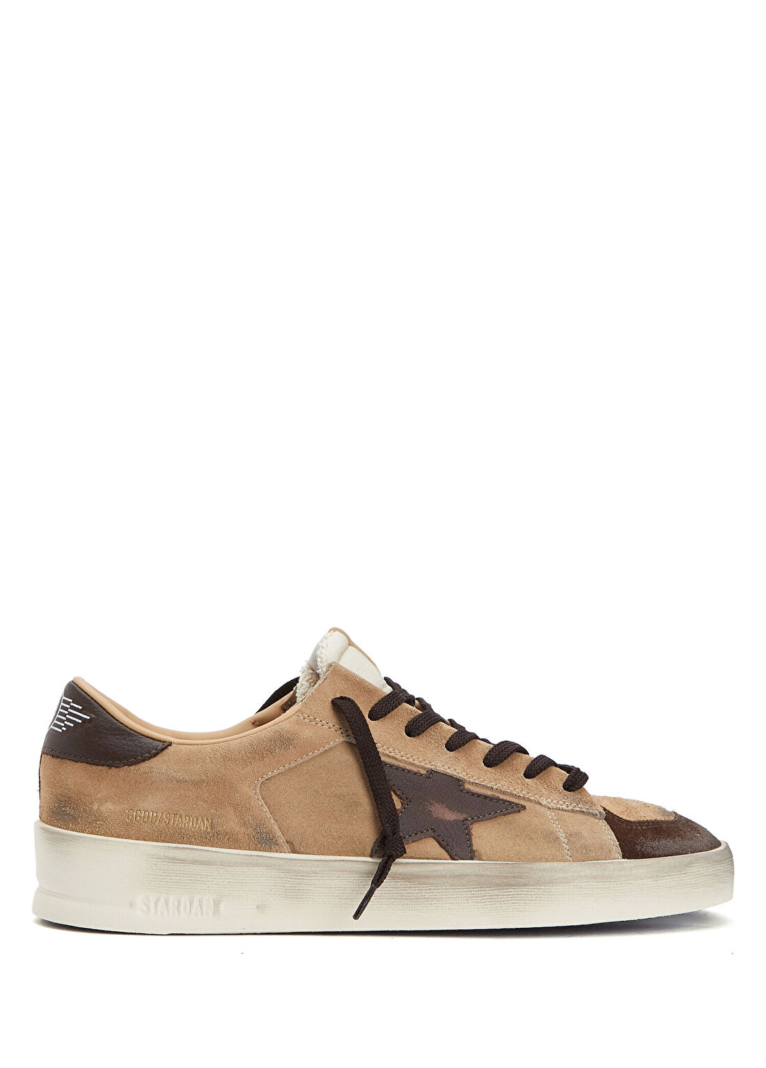 Golden Goose Stardan Bej Kahve Erkek Süet Sneaker