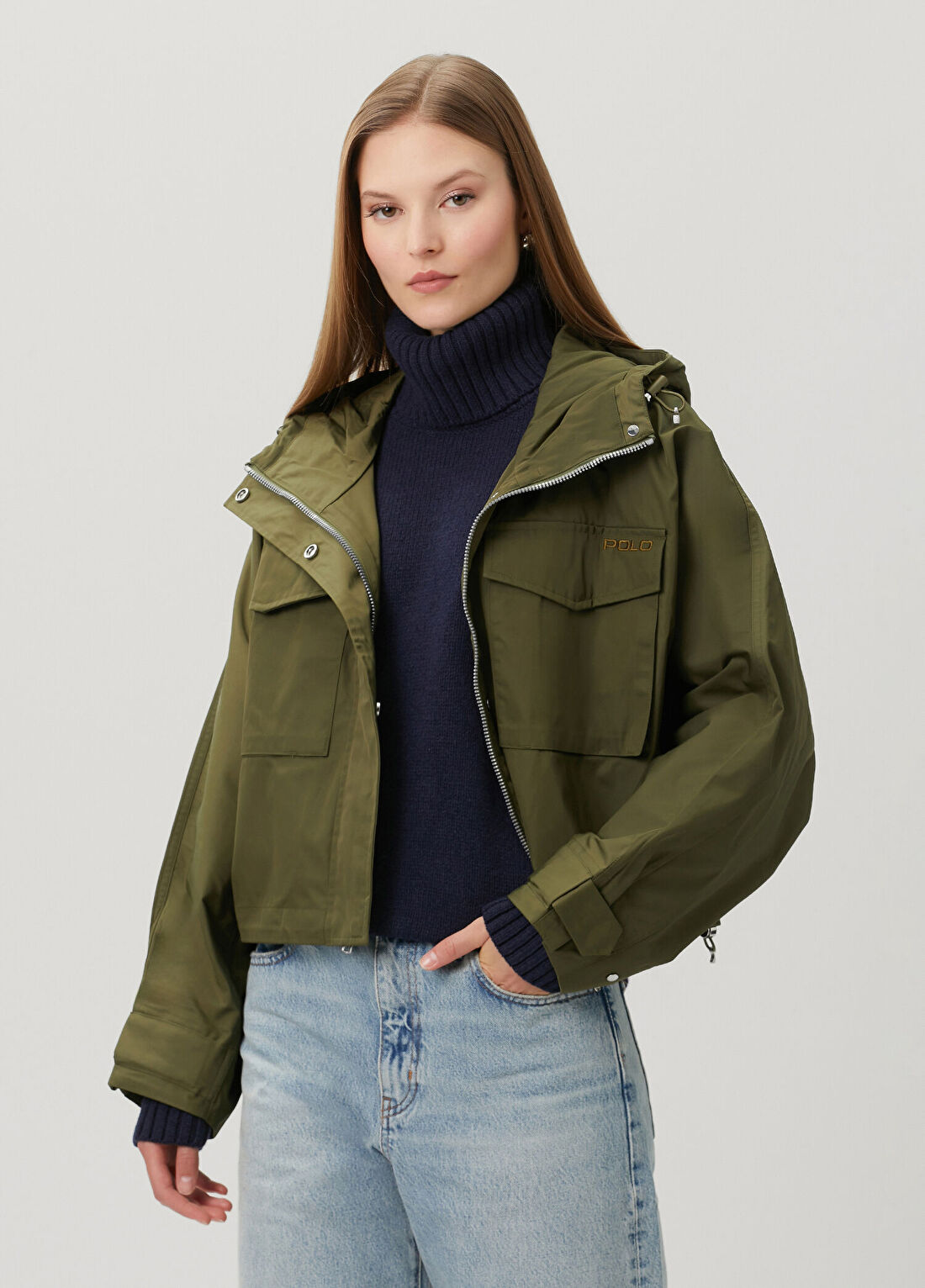 Polo Ralph Lauren Koyu Yeşil Kapüşonlu Ceket