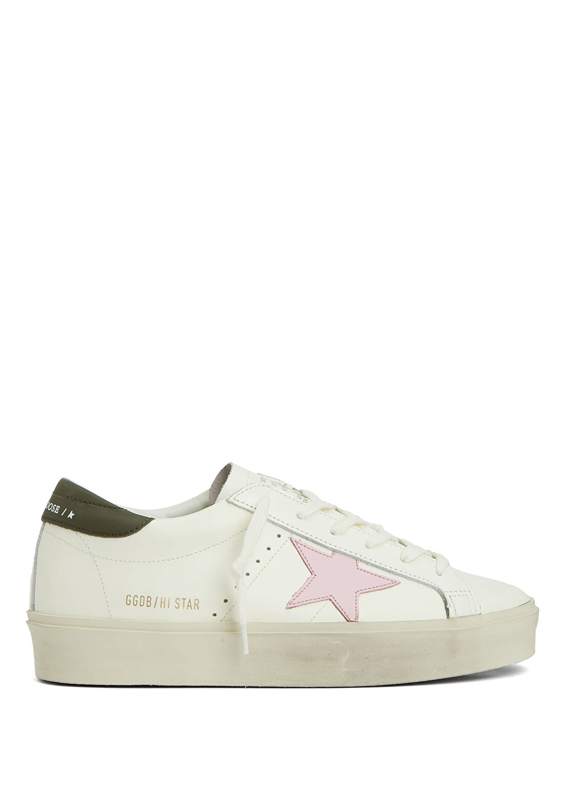 Golden Goose Hı Star Beyaz Kadın Deri Sneaker