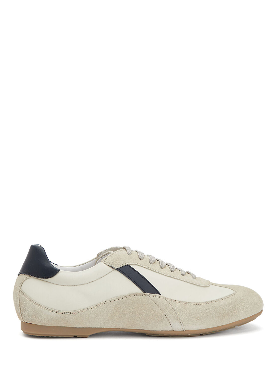 Kiton Krem Erkek Süet Sneaker