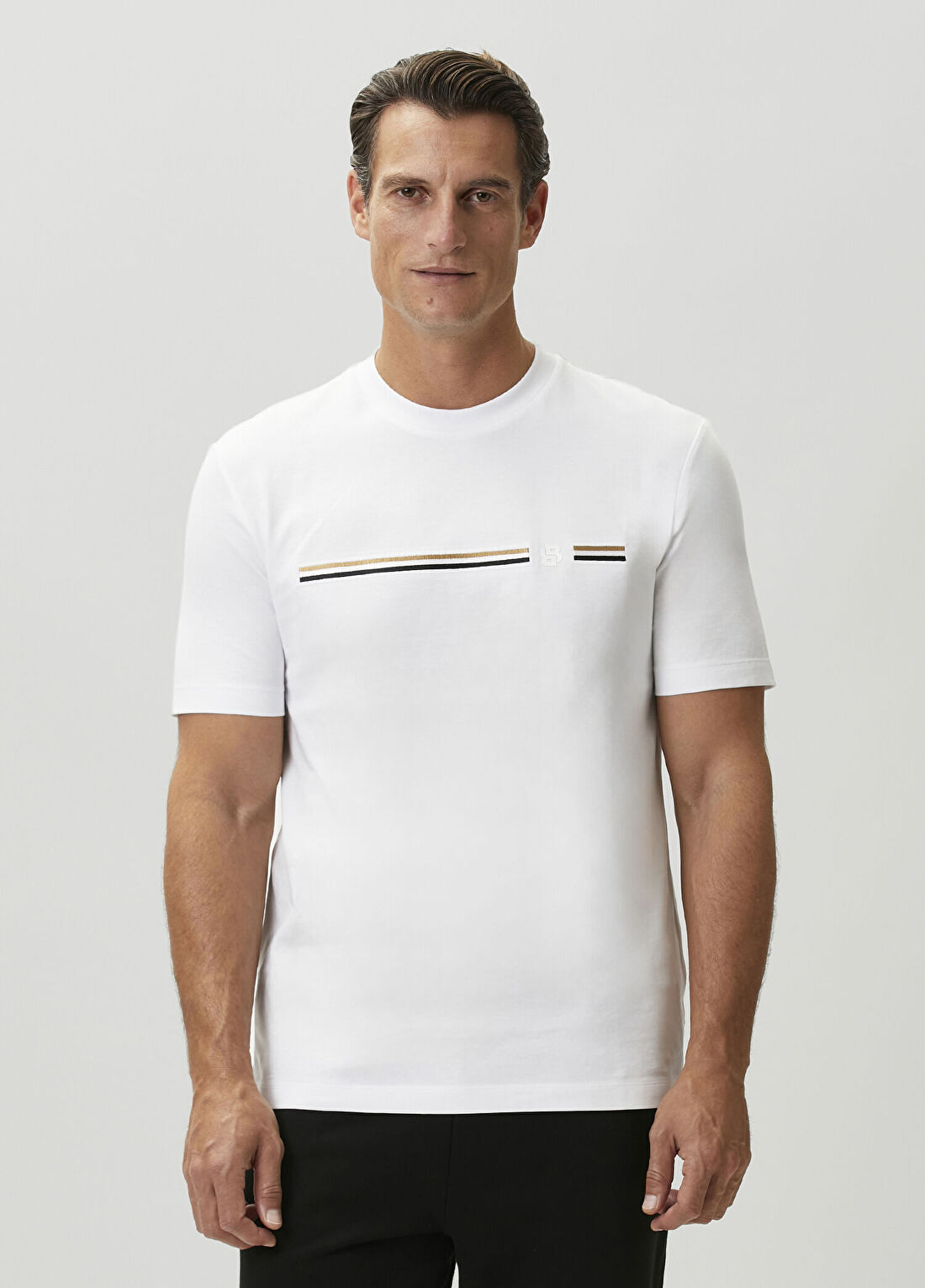 Boss Regular Fit Beyaz T-shirt görsel 2