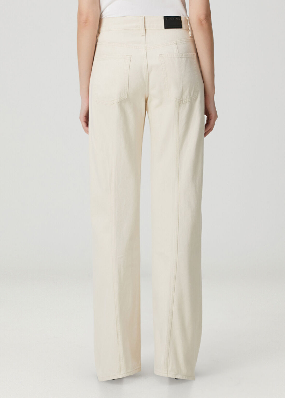 Helmut Lang Ekru Jean Pantolon görsel 4