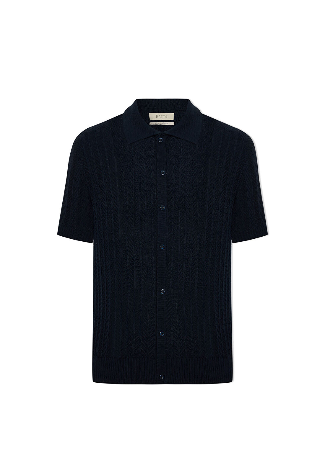 BATTS Hampton Lacivert Polo Yaka Kısa Kollu Erkek Triko T-Shirt