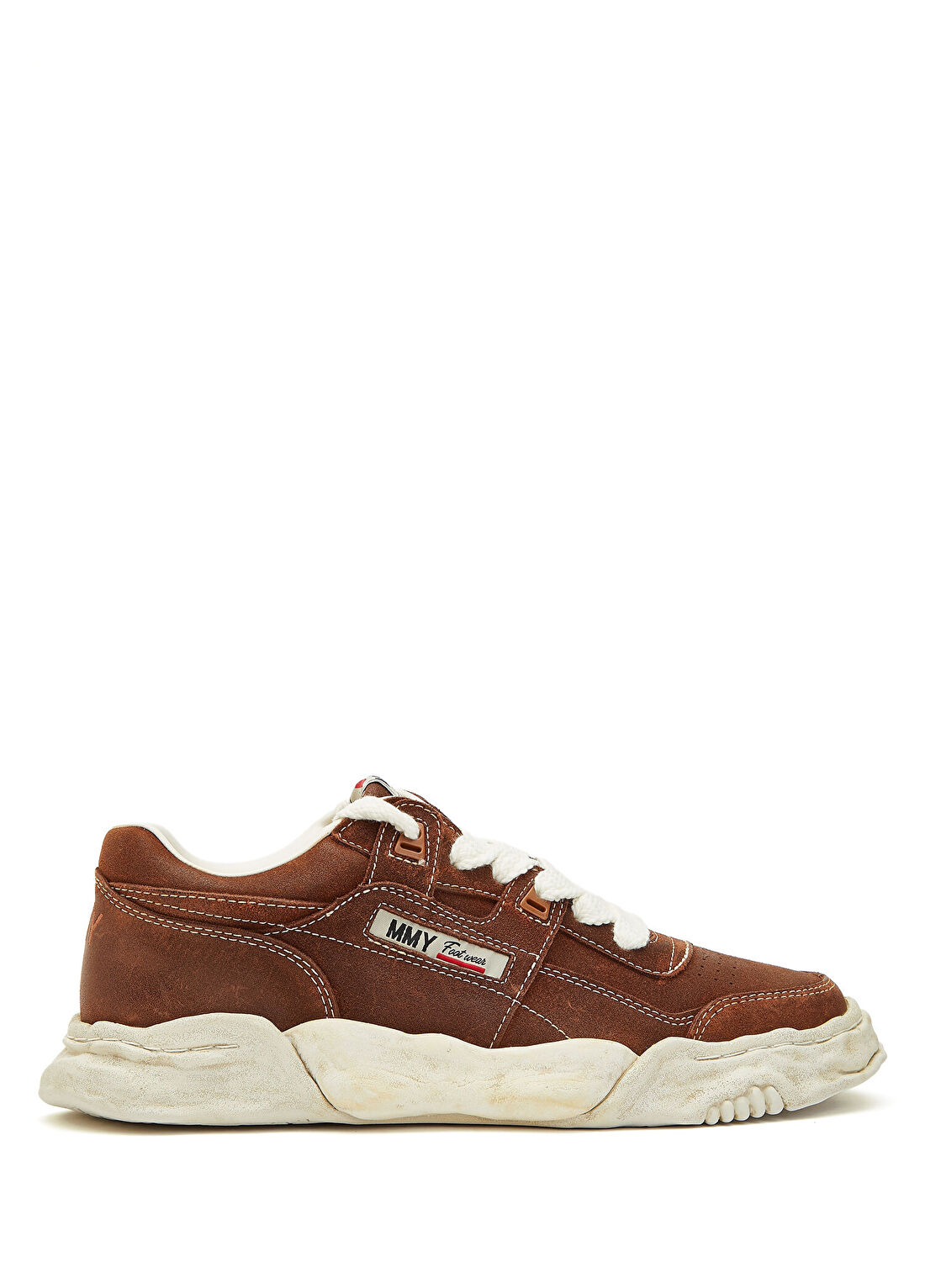 Maison Mihara Yasuhiro Parker Kahverengi Erkek Deri Sneaker
