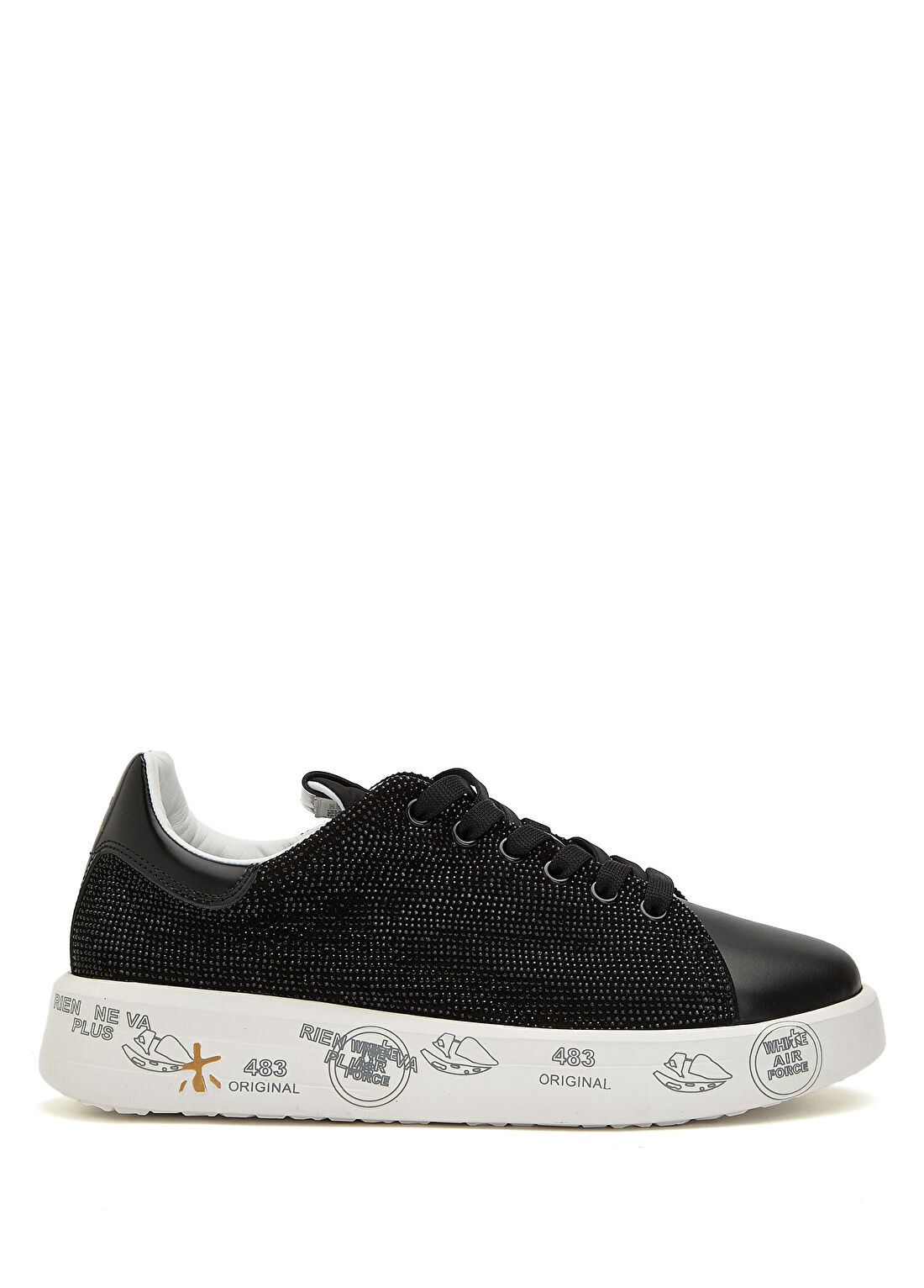 Premiata Belle Siyah Kadın Deri Sneaker