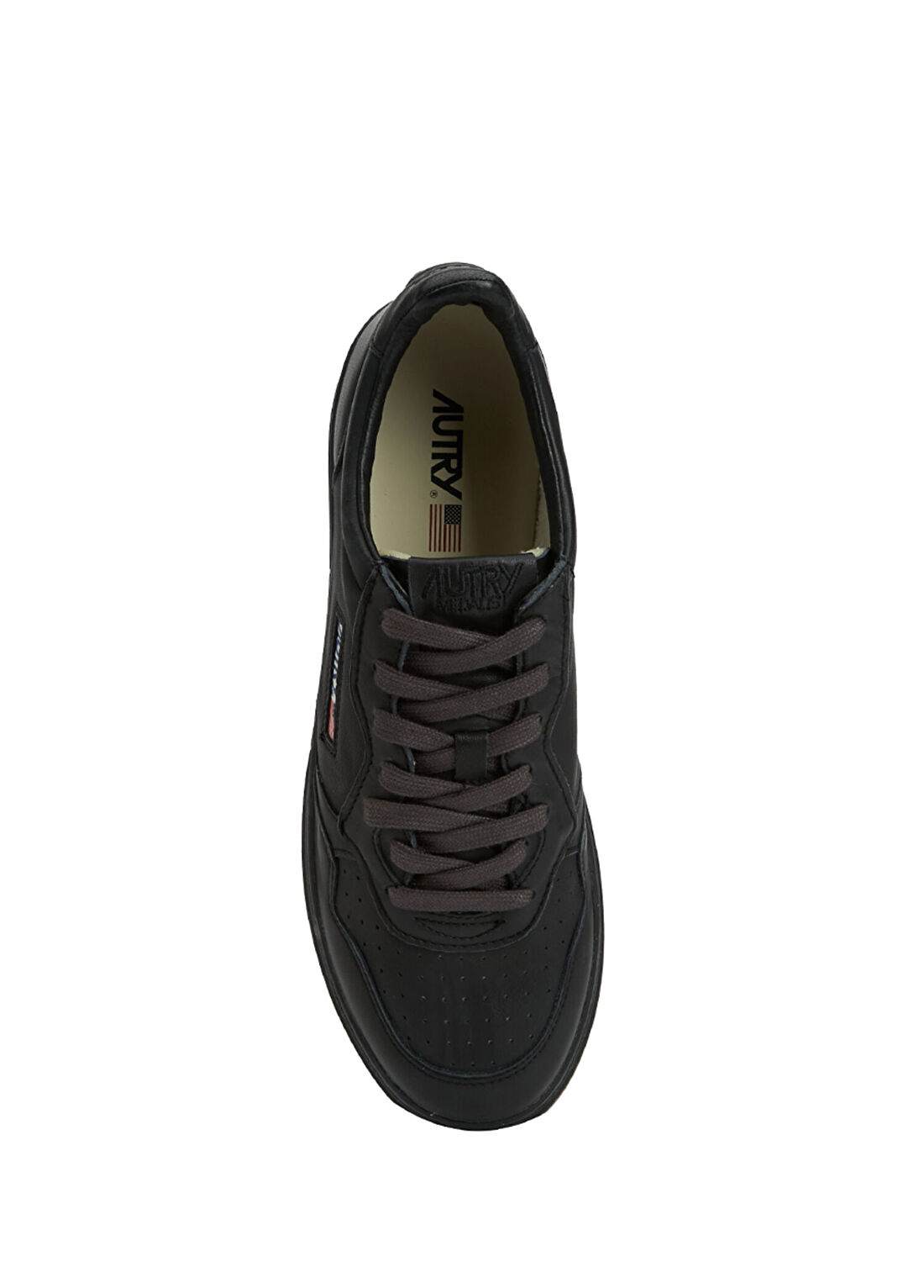 Autry Medalist Siyah Erkek Deri Sneaker görsel 4