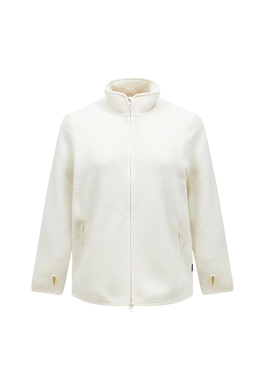 Peak Performance Pile Zip Jacket Fleece Beyaz Fermuarlı Kadın Polar Sweatshirt