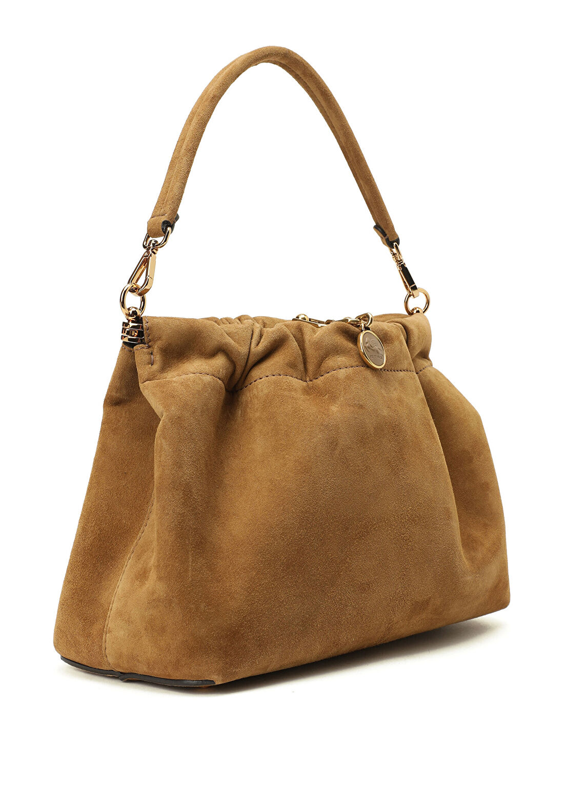 Etro Vela Soft Camel Kadın Süet Çanta görsel 2