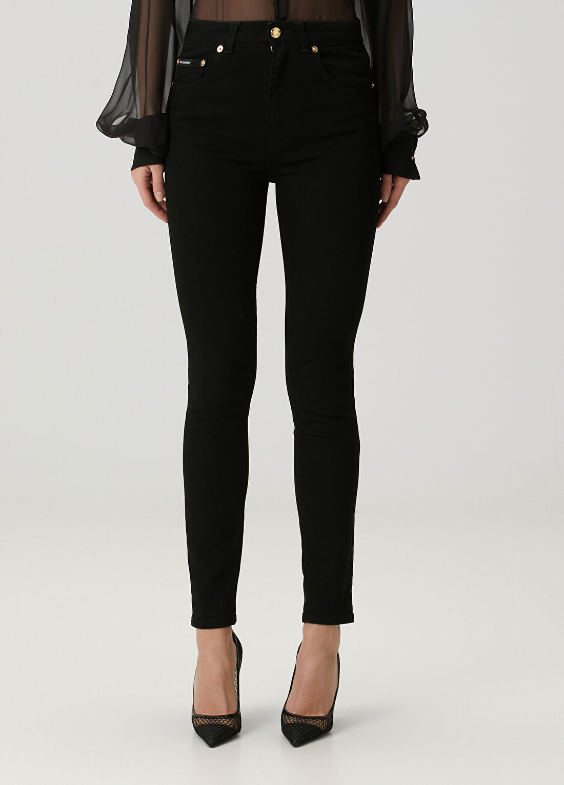 Dolce&Gabbana Siyah Skinny Jean Pantolon görsel 2