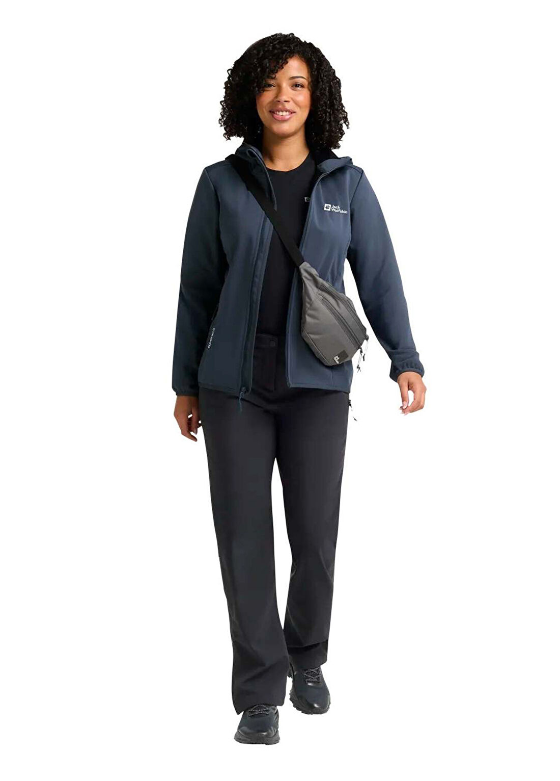 Jack Wolfskin Trek Terrain Pants Siyah Kadın Outdoor Pantolonu