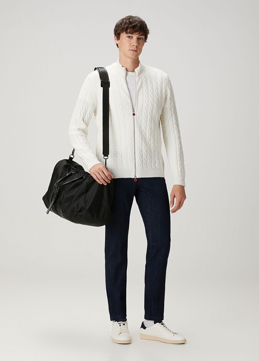Kiton Lacivert Jean Pantolon