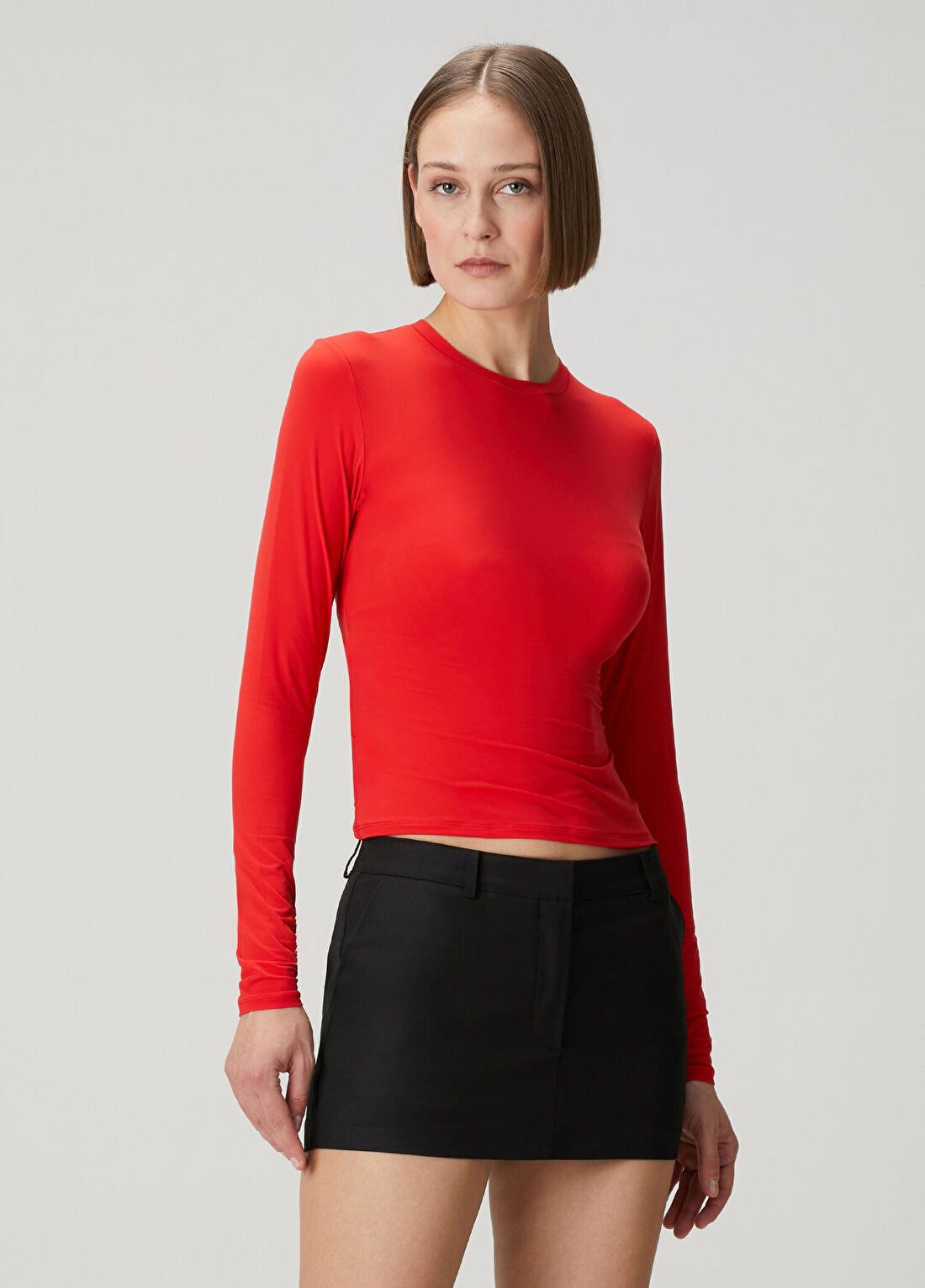 Skims Long Sleeve Nar Çiçeği T-shirt