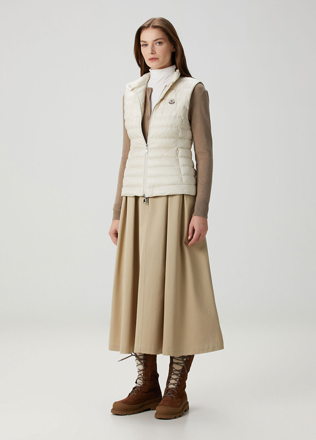 Moncler Igens Krem Yelek görsel 2