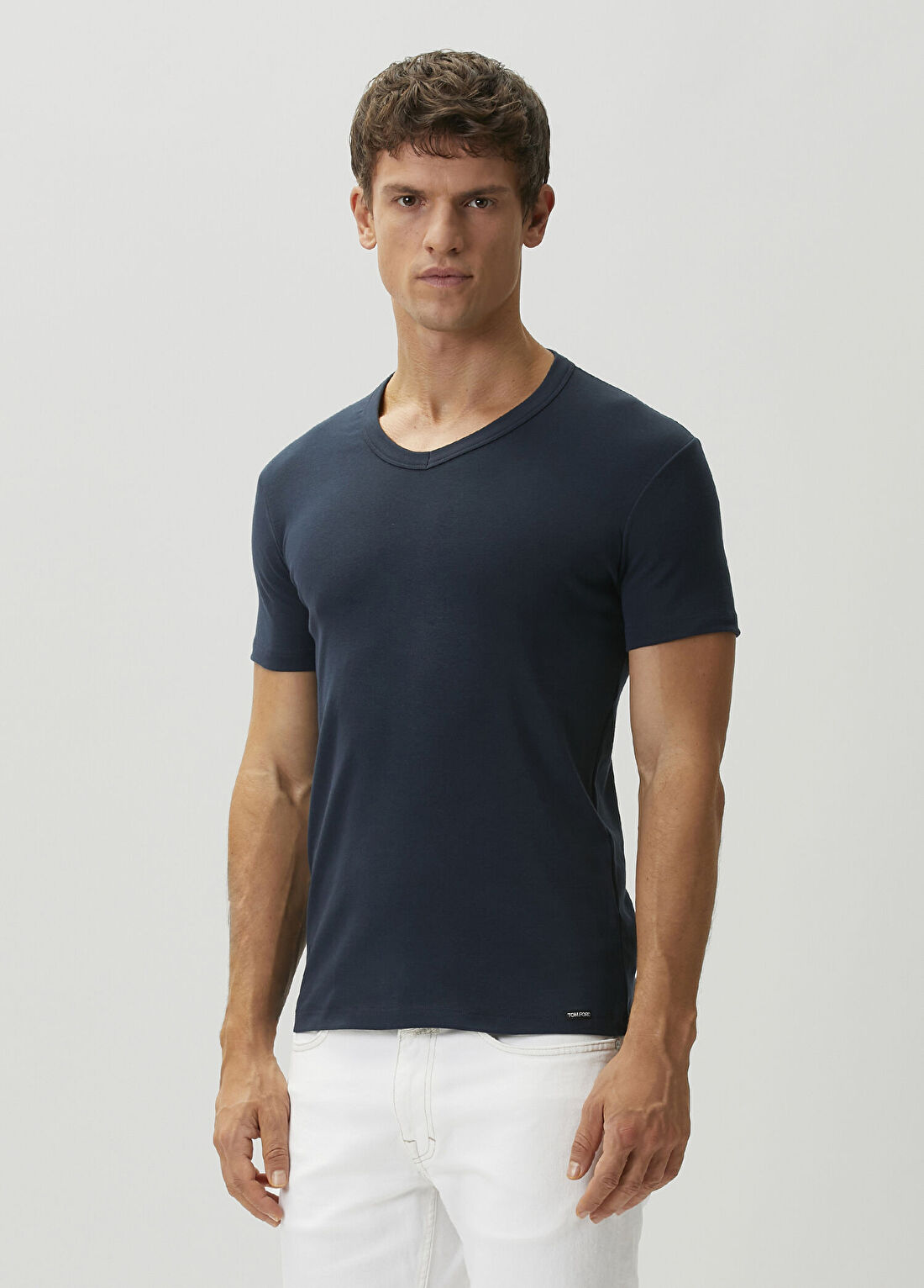 Tom Ford Lacivert Basic T-shirt