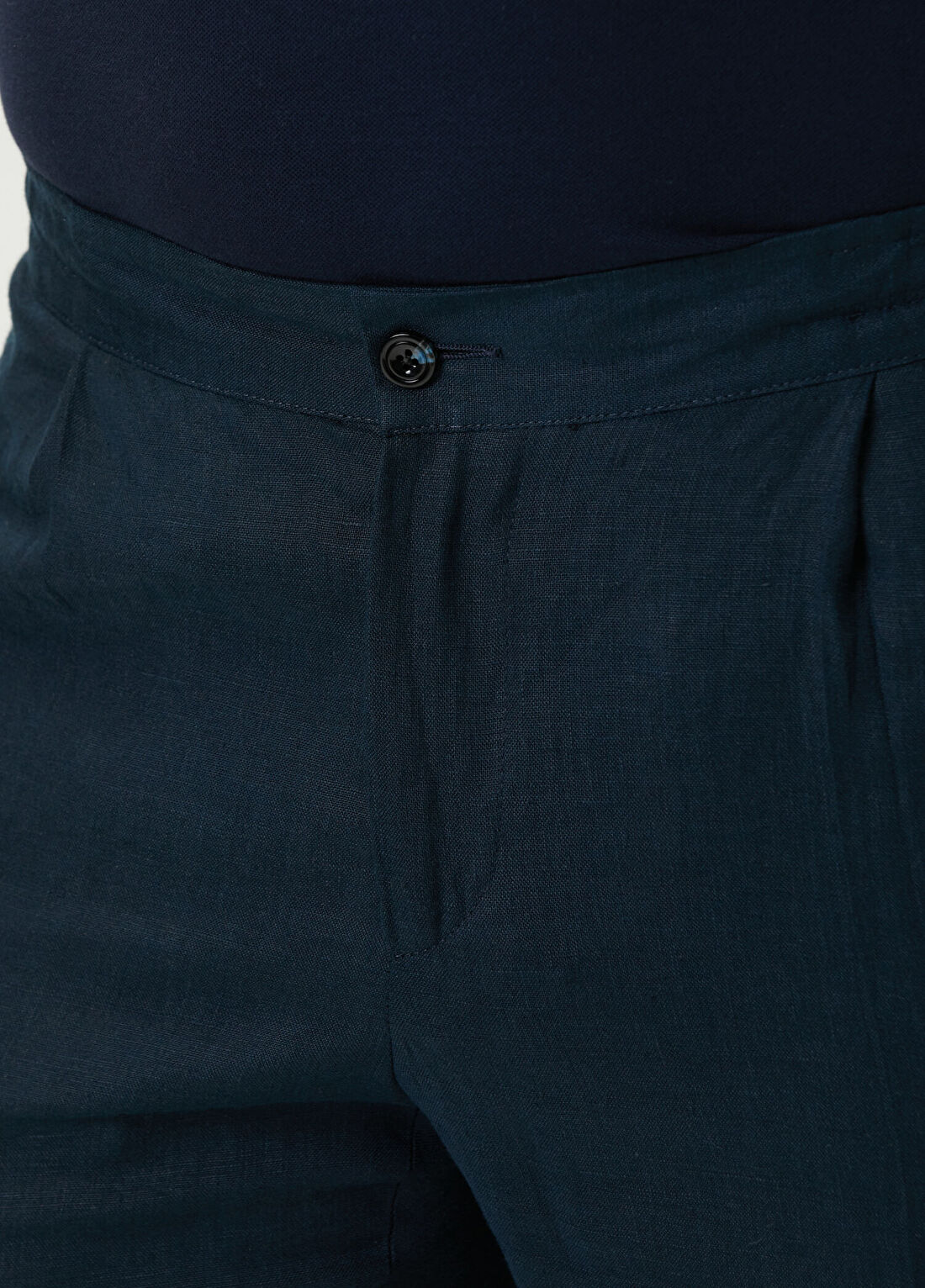 Kiton Lacivert Keten Pantolon görsel 3