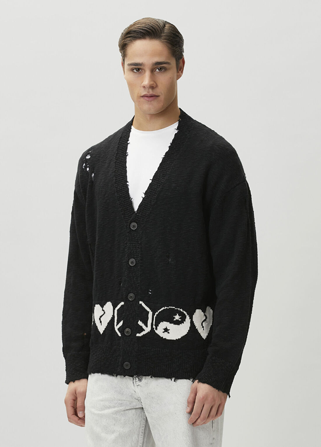 AllSaints Tabua Siyah Triko Hırka