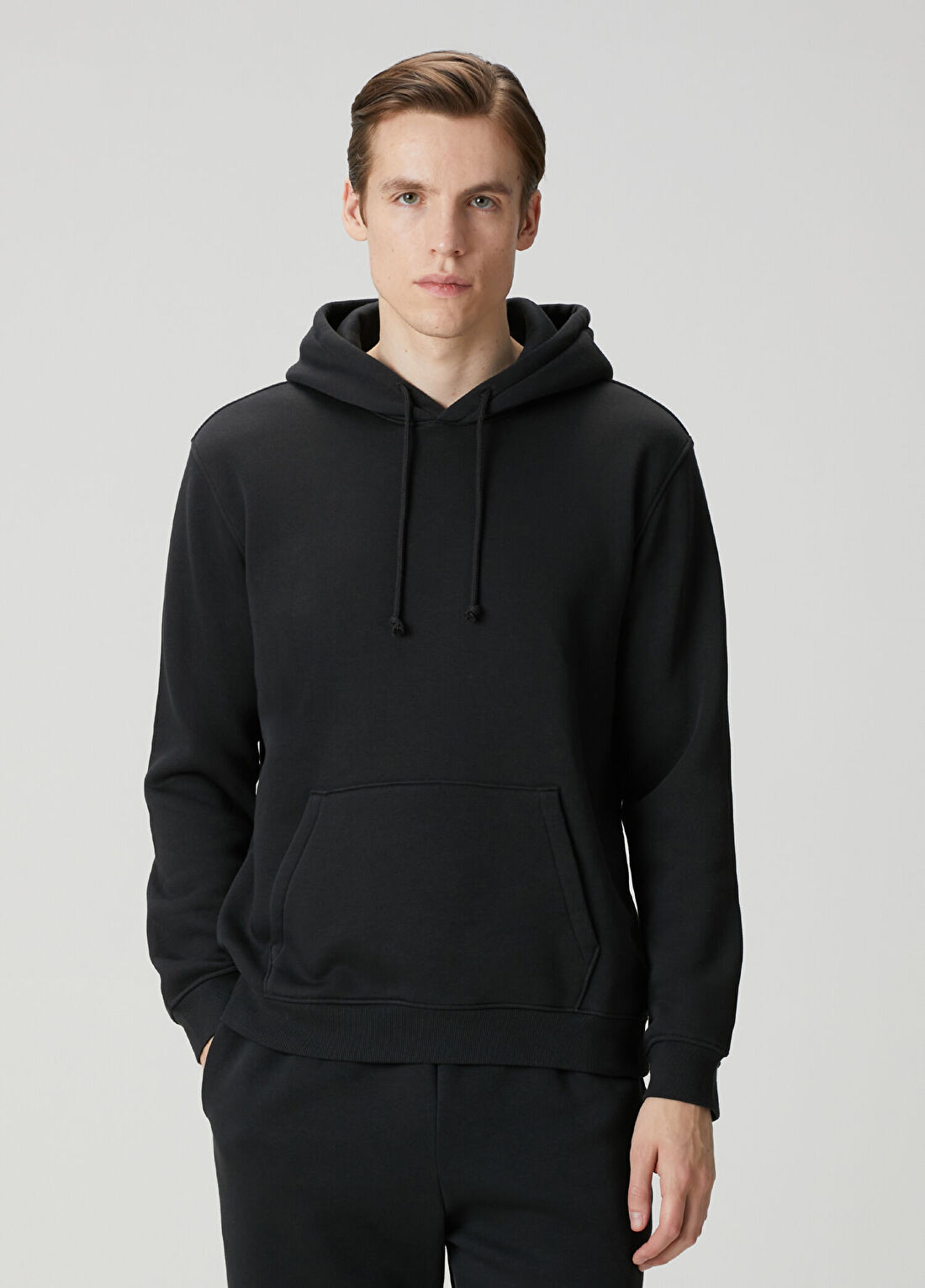 Skims Classic Antrasit Kapüşonlu Sweatshirt