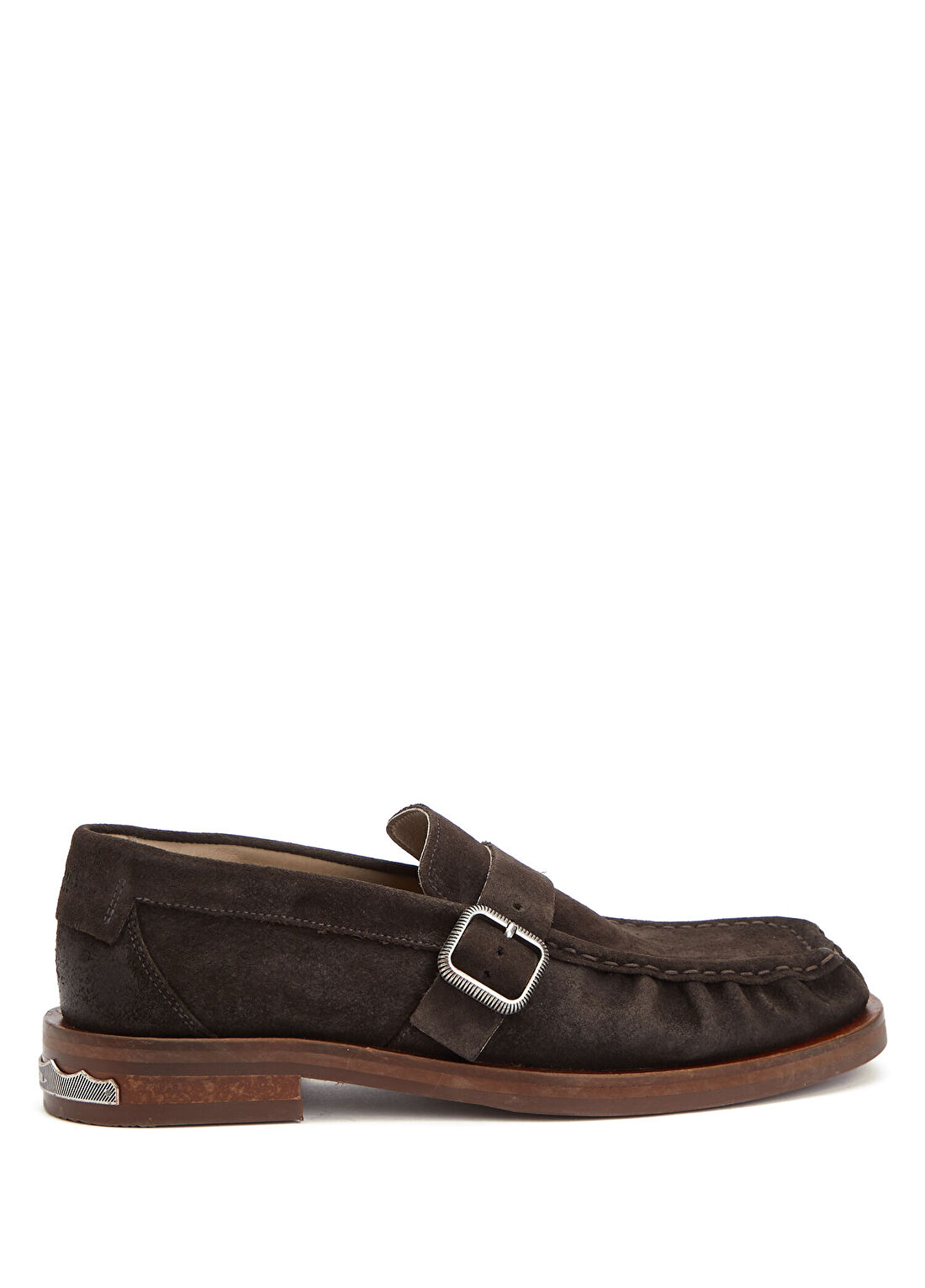 AllSaints Blossom Koyu Kahverengi Erkek Süet Loafer