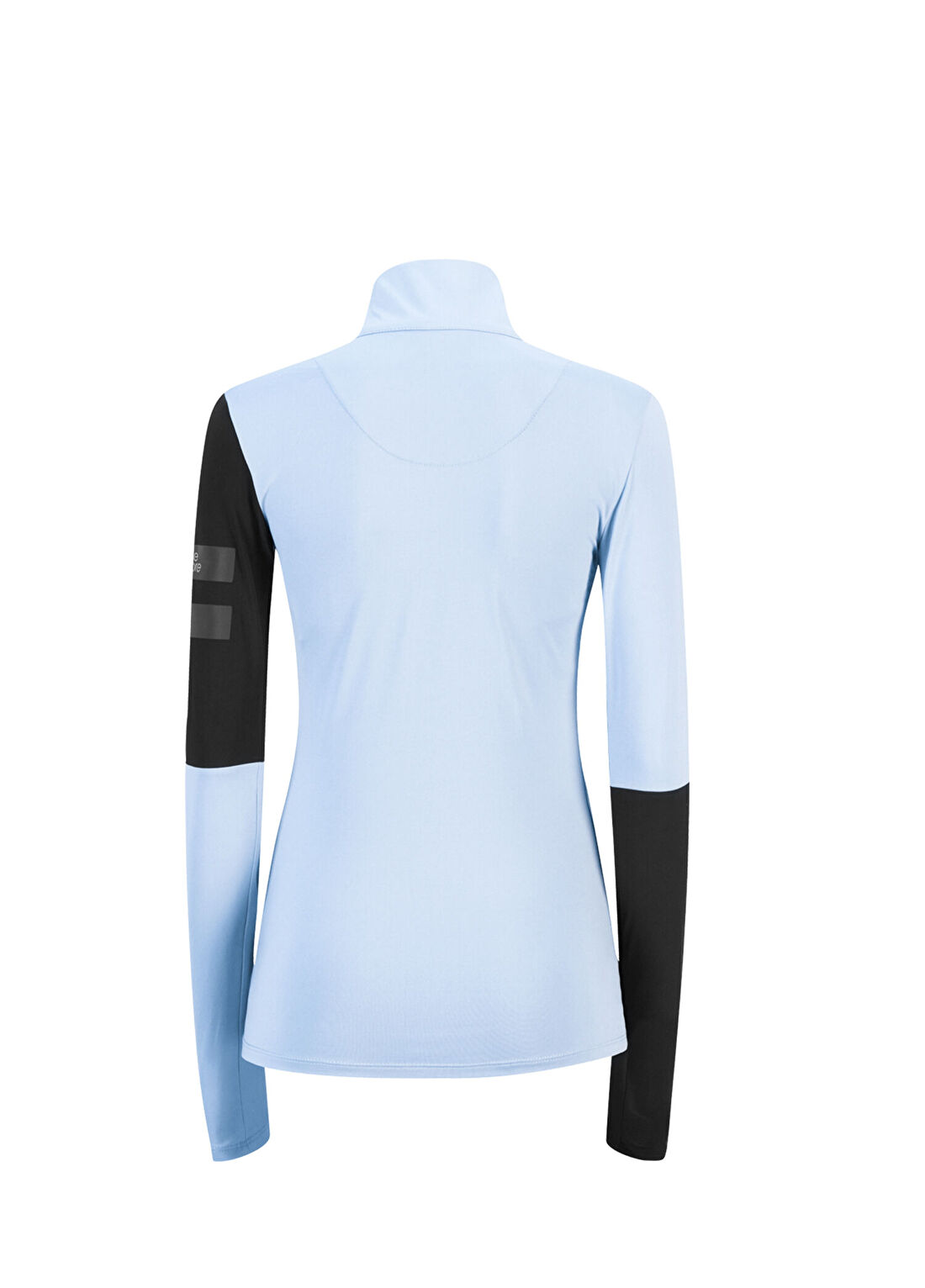 Onemore 681 T-Neck With Half Zip Açık Mavi Kadın Spor Body görsel 2