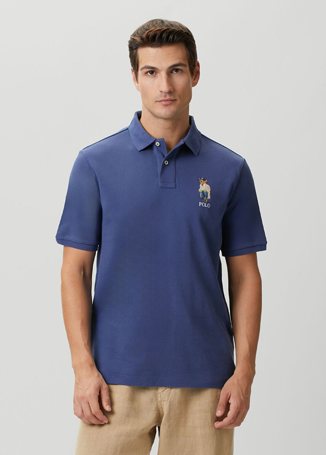 Polo Ralph Lauren Classic Fit Lacivert Polo Yaka T-shirt