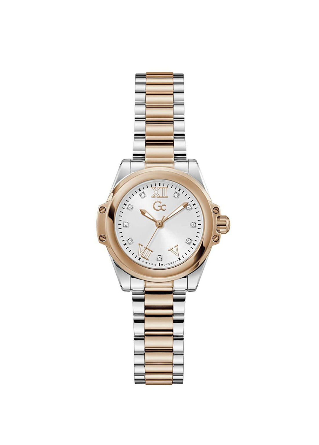 GCZ58001L1 Metalik Gri Rose Gold Çelik Kadın Kol Saati