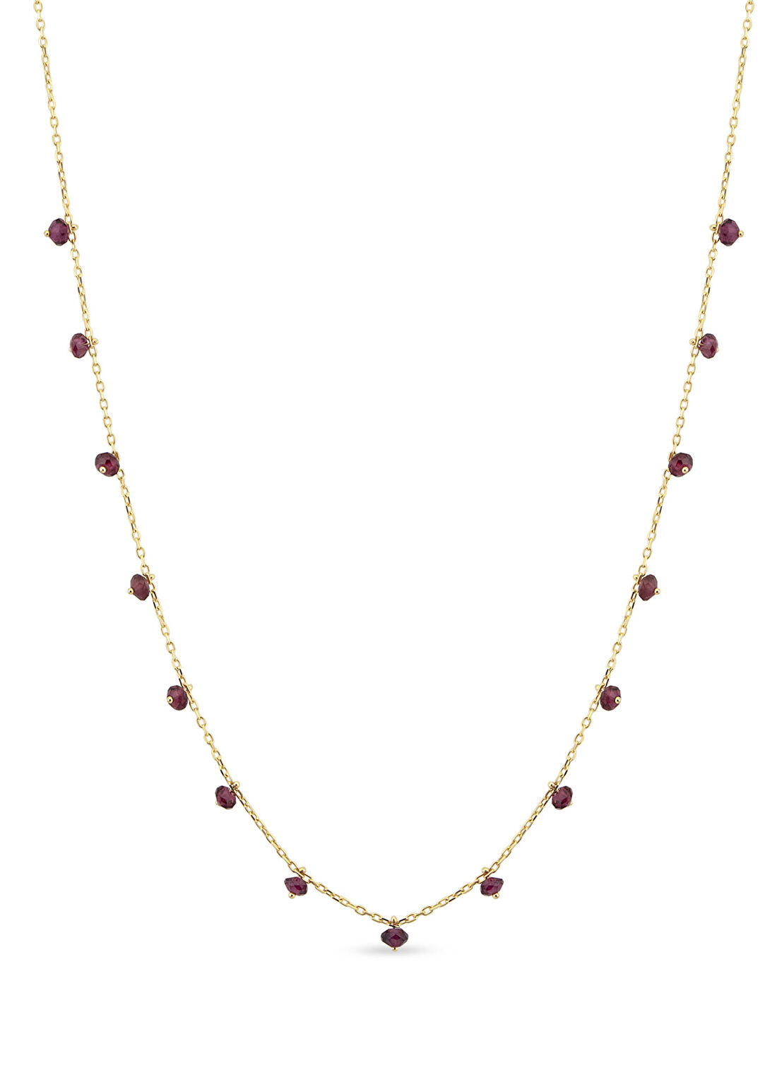 Orena Jewelry Ruby Station 14 Ayar Altın Kadın Kolye