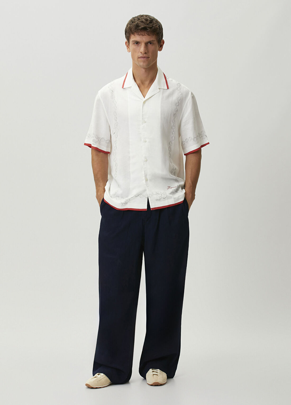 Jacquemus Lacivert Pilili Pantolon