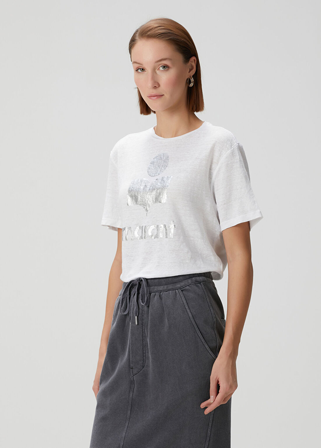 Marant Etoile Zewel Beyaz T-shirt