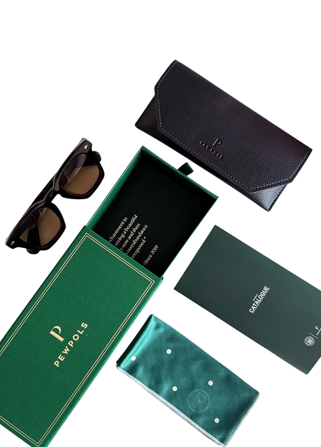 Pewpols Evans Emerald Noir Yeşil Asetat Unisex Güneş Gözlüğü görsel 3