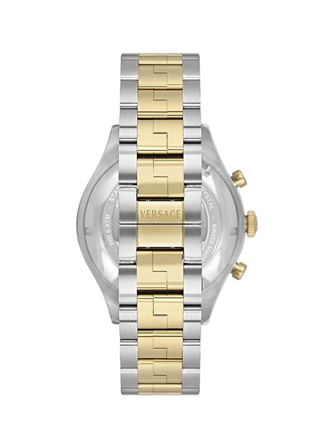 Versace VRSCVEPCA0524 Altın Rengi Metalik Gri Çelik Erkek Kol Saati görsel 3