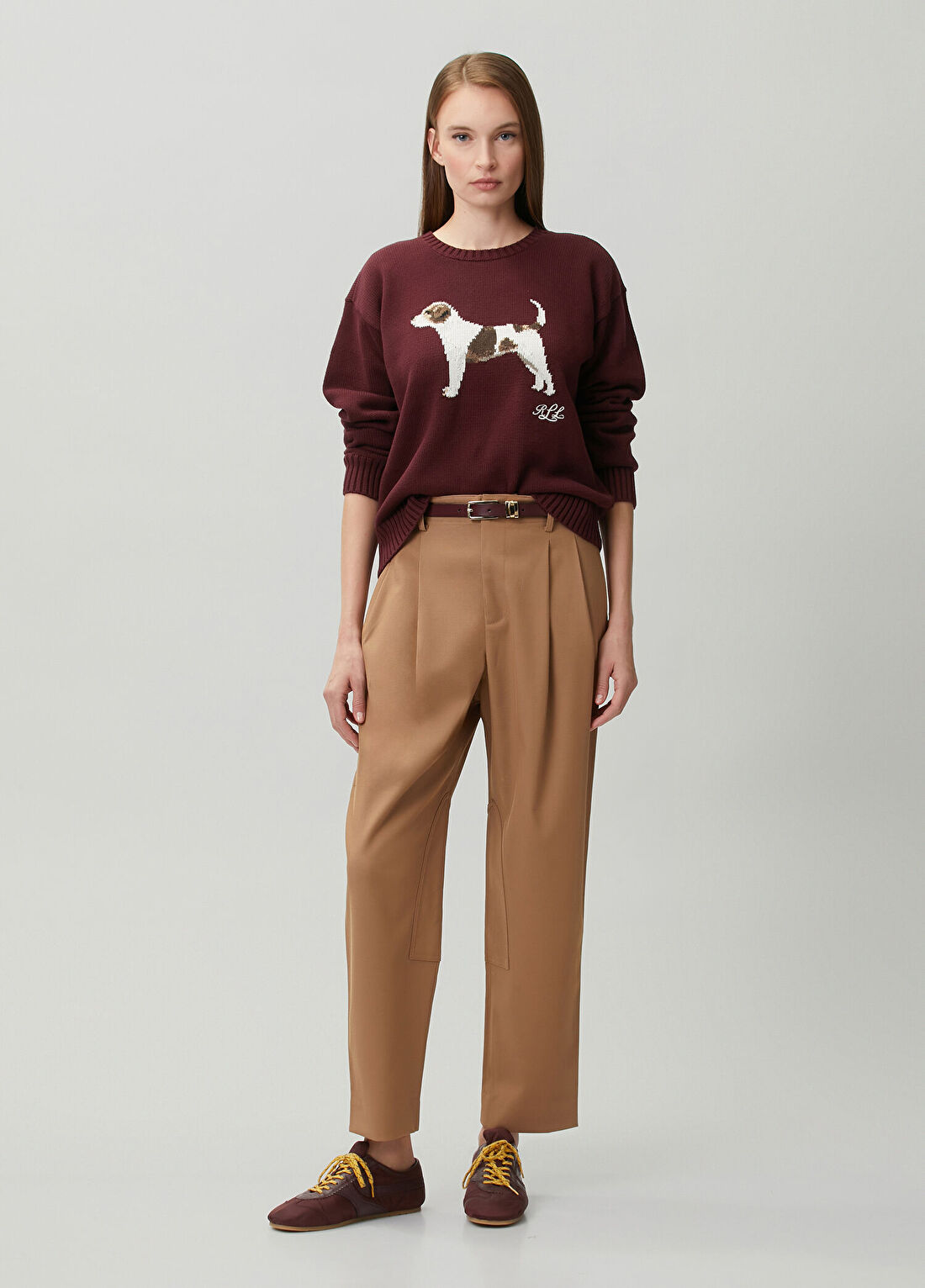 Lauren Ralph Lauren Camel Pileli Pantolon