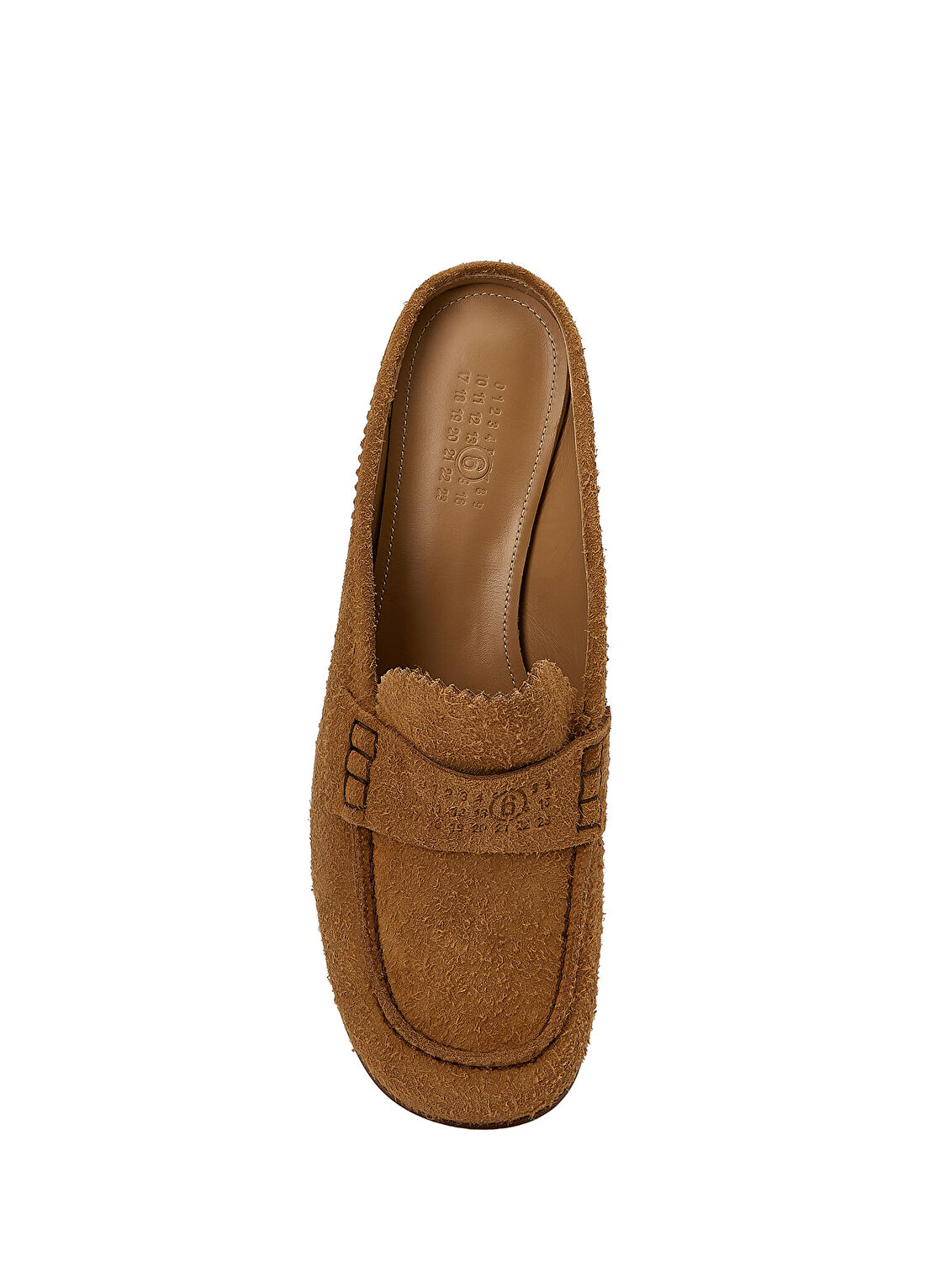 MM6 Maison Margiela Taba Kadın Süet Terlik görsel 4