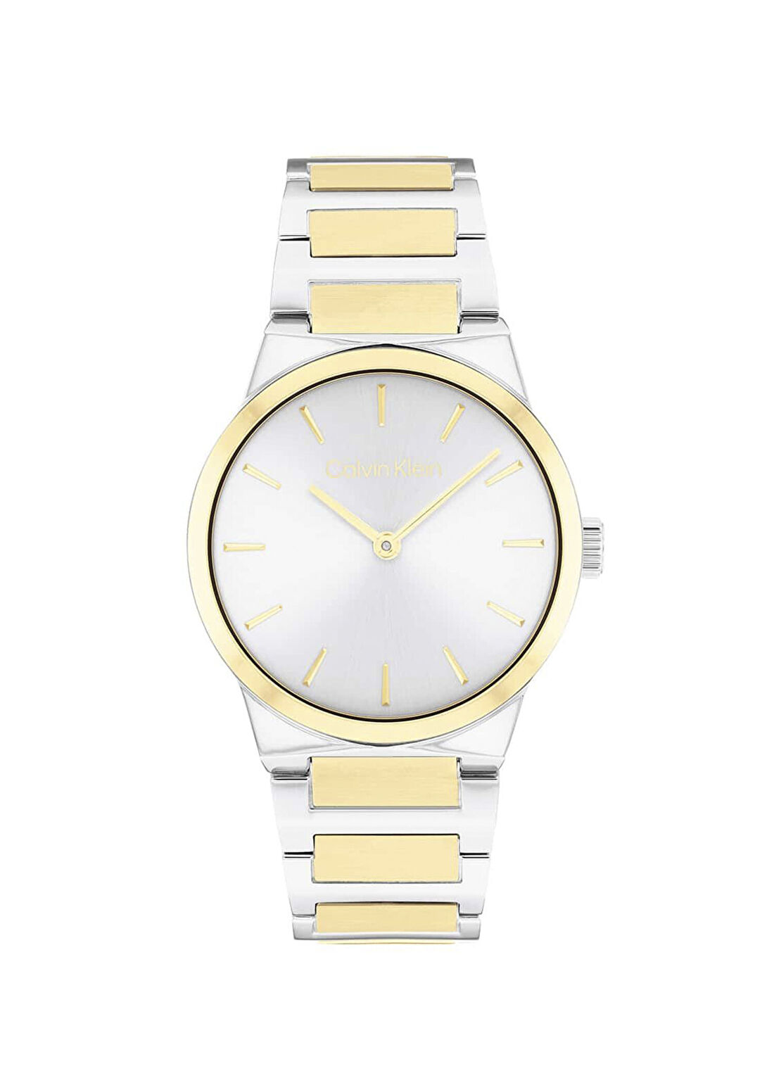 Calvin Klein CK25100113 Altın Rengi Metalik Gri Çelik Kadın Kol Saati