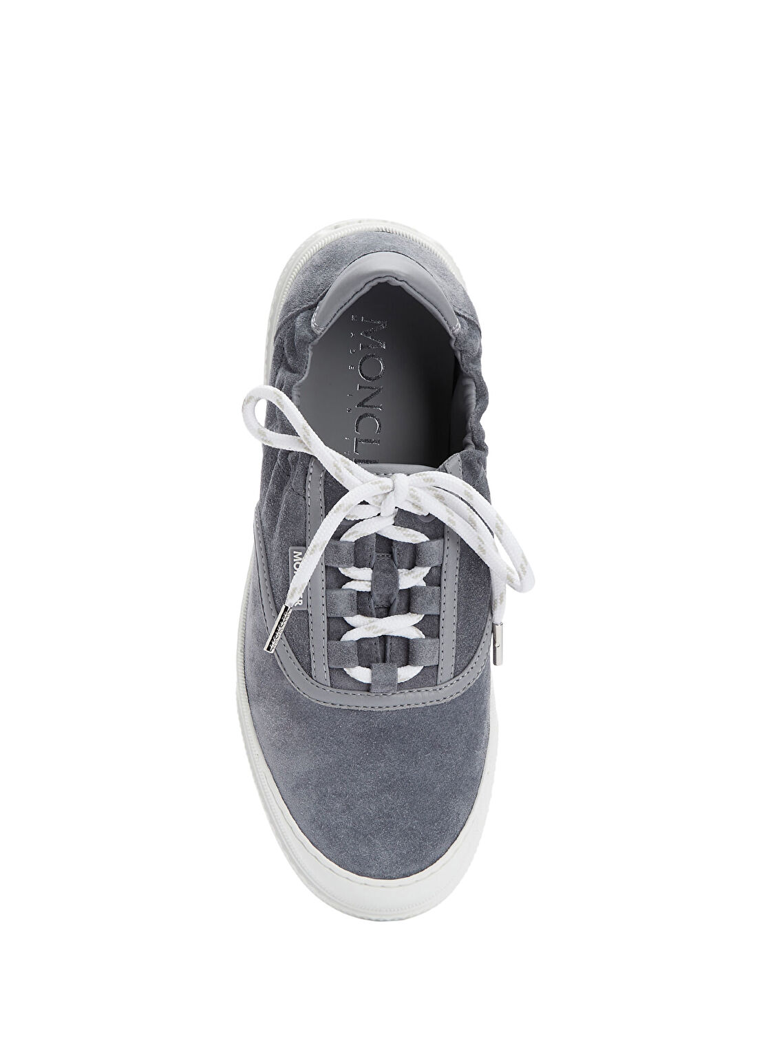 Moncler Vera Gri Erkek Nubuk Sneaker görsel 4