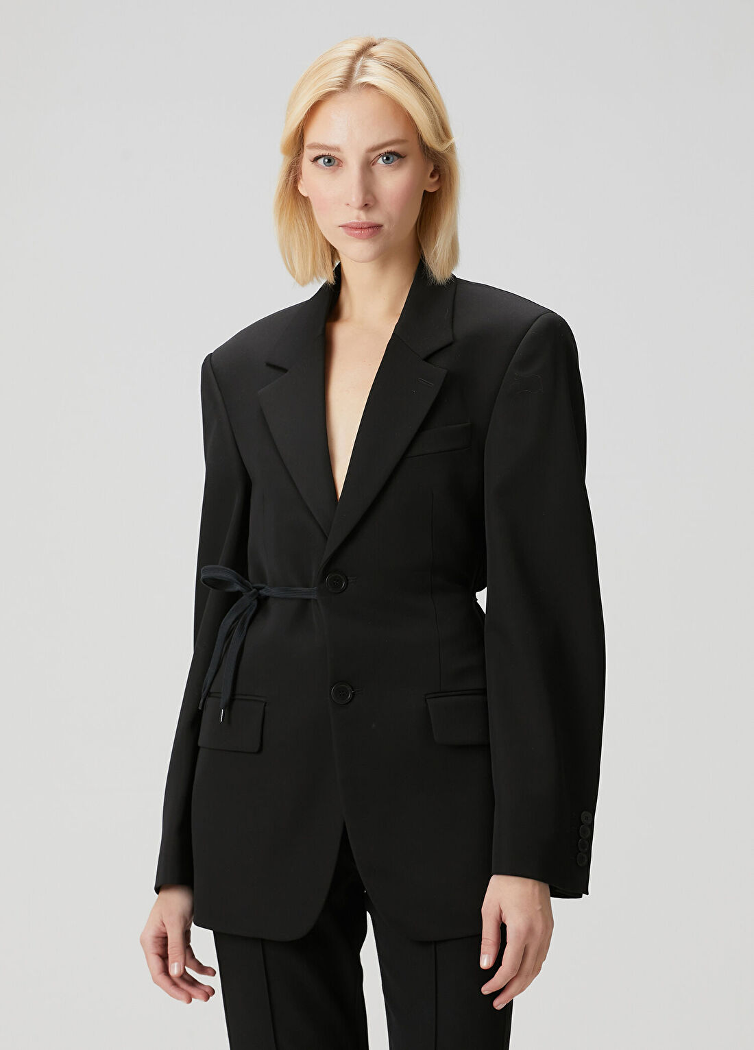 Balenciaga Siyah Yün Ceket