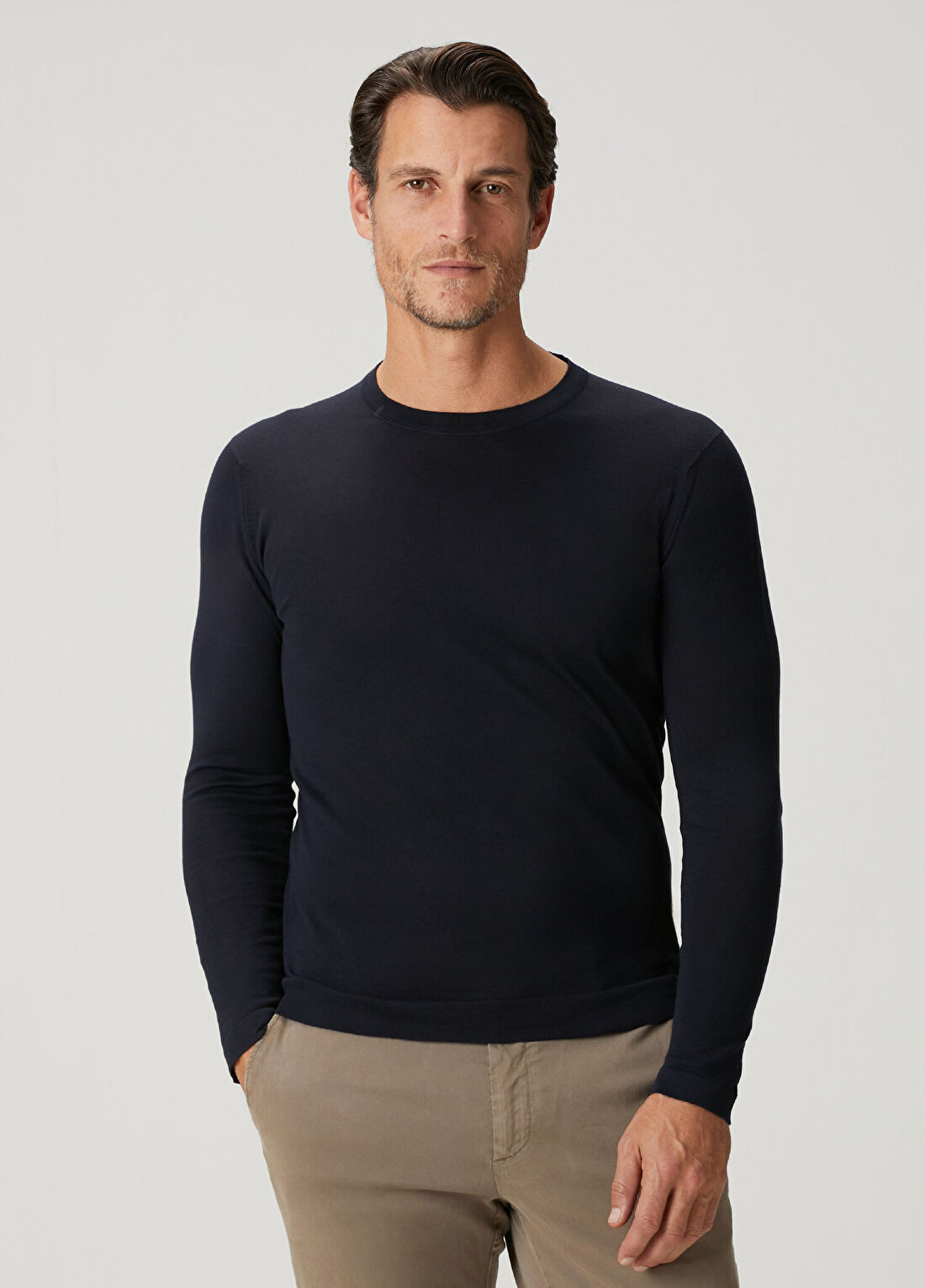 John Smedley Weath Koyu Lacivert Kazak