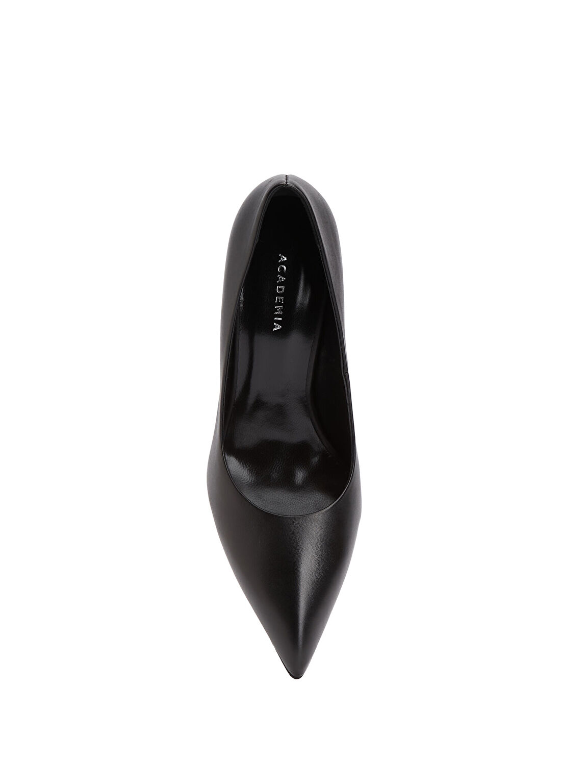 Academia Siyah Deri Stiletto görsel 4