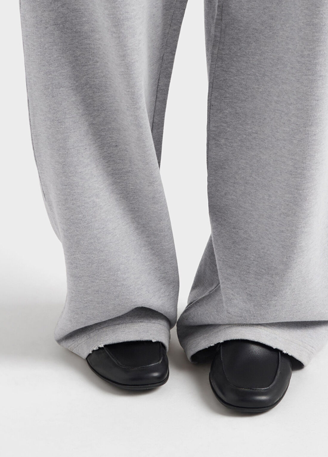 Prada Gri Pamuklu Polar Kadın Jogger Pantolon görsel 4