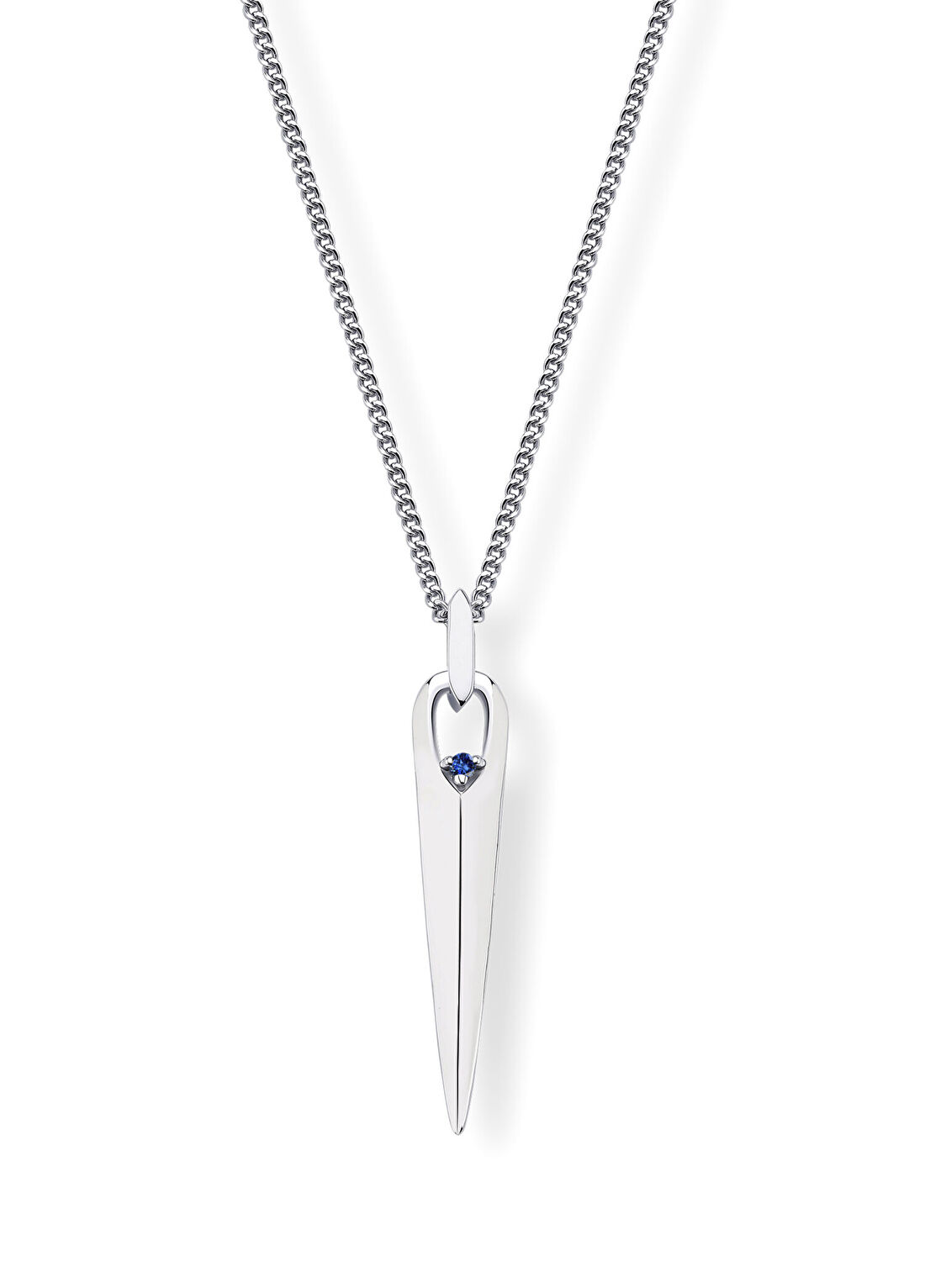 Aleyna Cebeci Jewelry Spair Safir 925 Ayar Gümüş Erkek Kolye