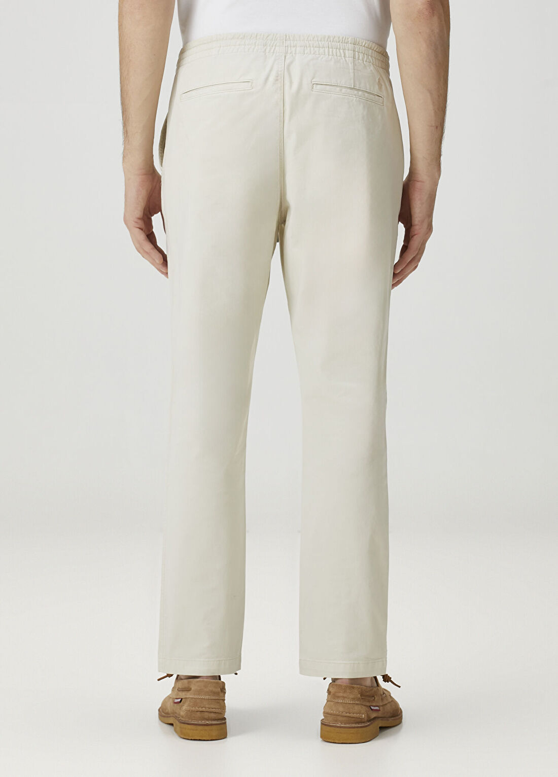 Polo Ralph Lauren Bej Beli Kordonlu Pantolon görsel 3