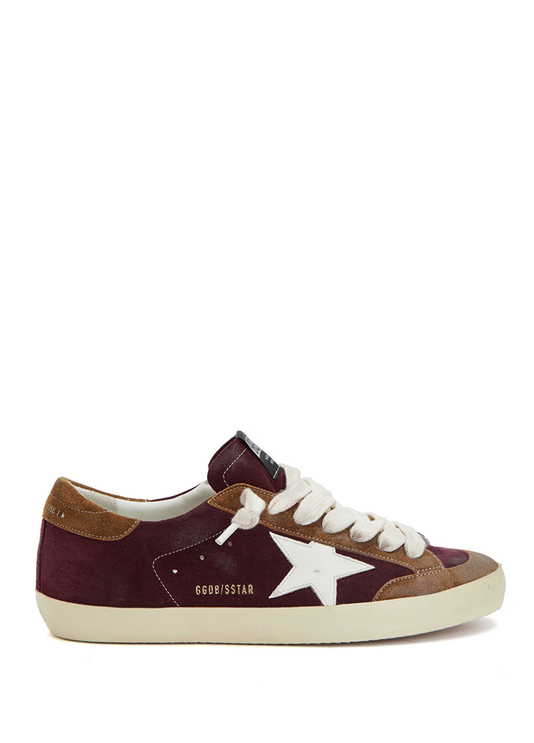Golden Goose Super Star Bordo Kahve Erkek Süet Sneaker