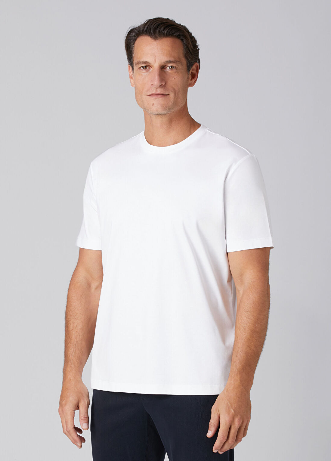 Beymen Collection Beyaz Basic T-shirt görsel 4