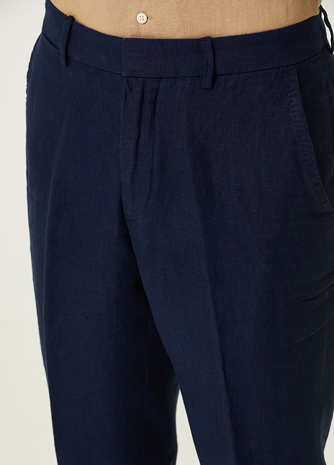 Polo Ralph Lauren Lacivert Keten Pantolon görsel 4