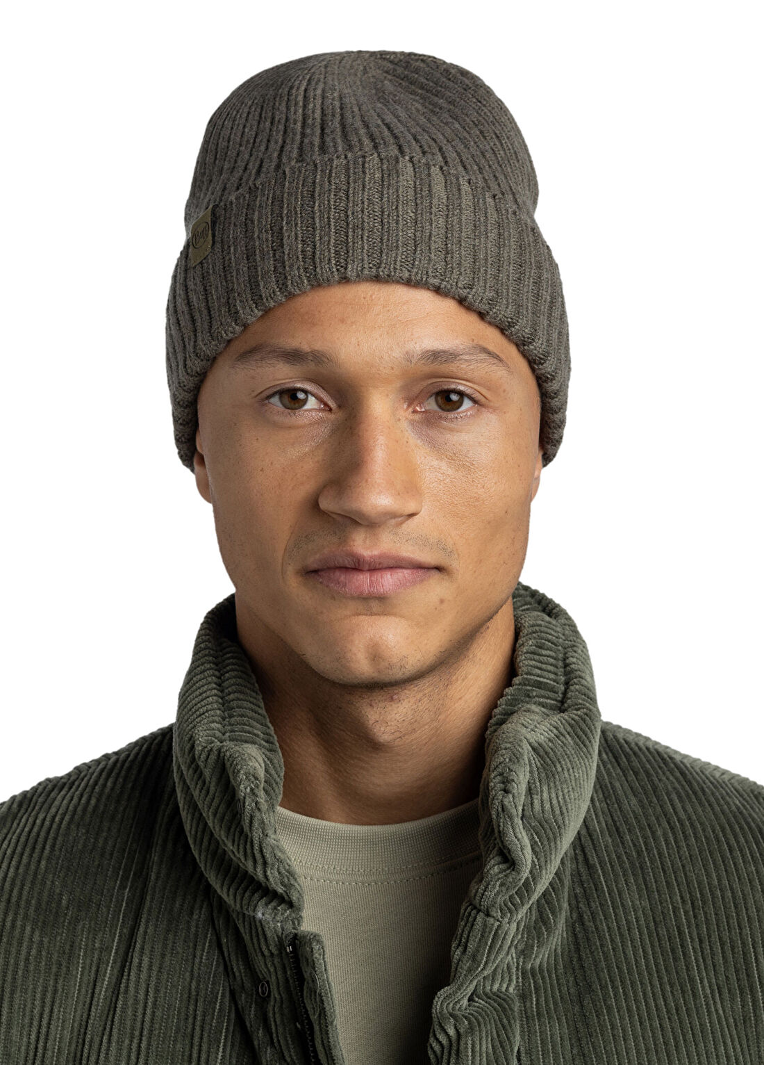 Buff Knitted Norval Bark Unisex Bere görsel 2