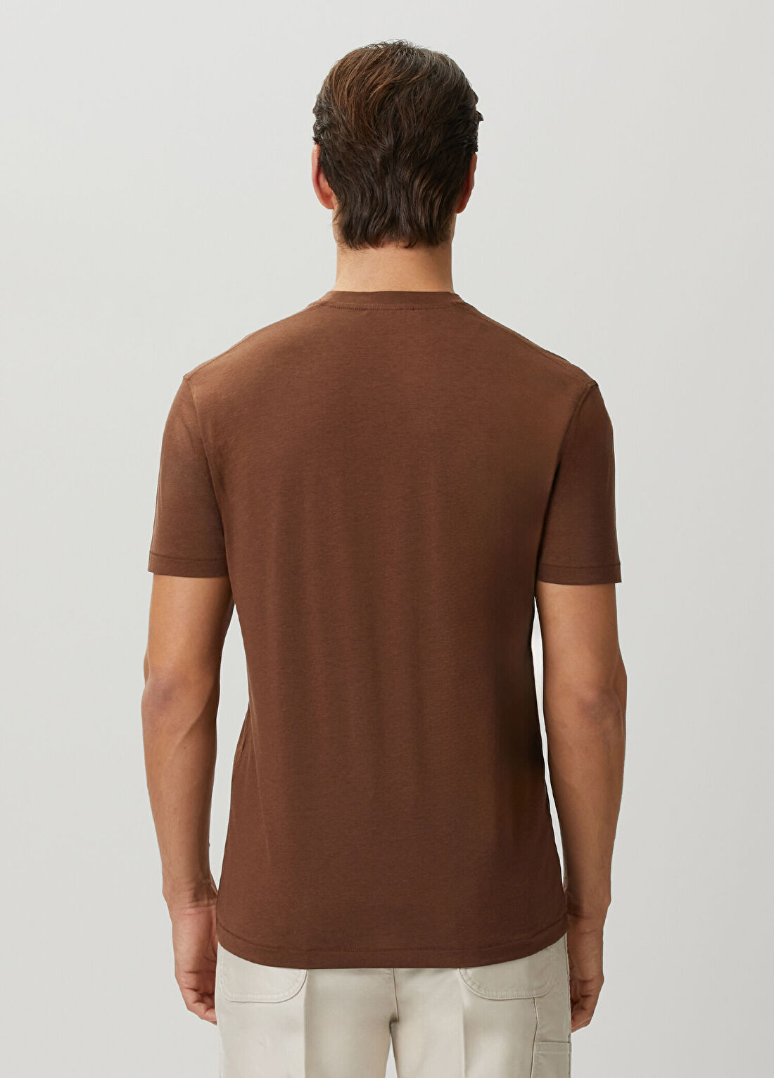 Tom Ford Kahverengi Basic T-shirt görsel 4